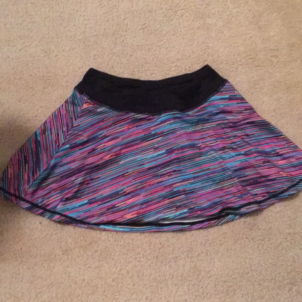 Colorful tennis skirt